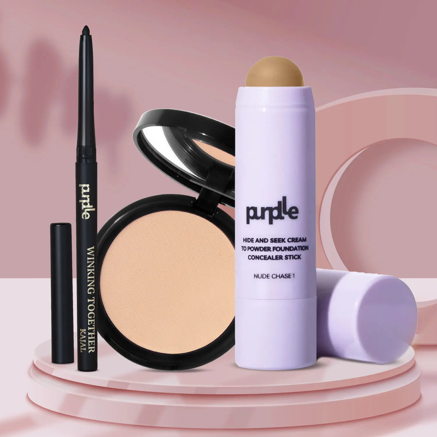 Purplle Everyday Essentials Makeup Kit | Kajal | Foundation | Compact |