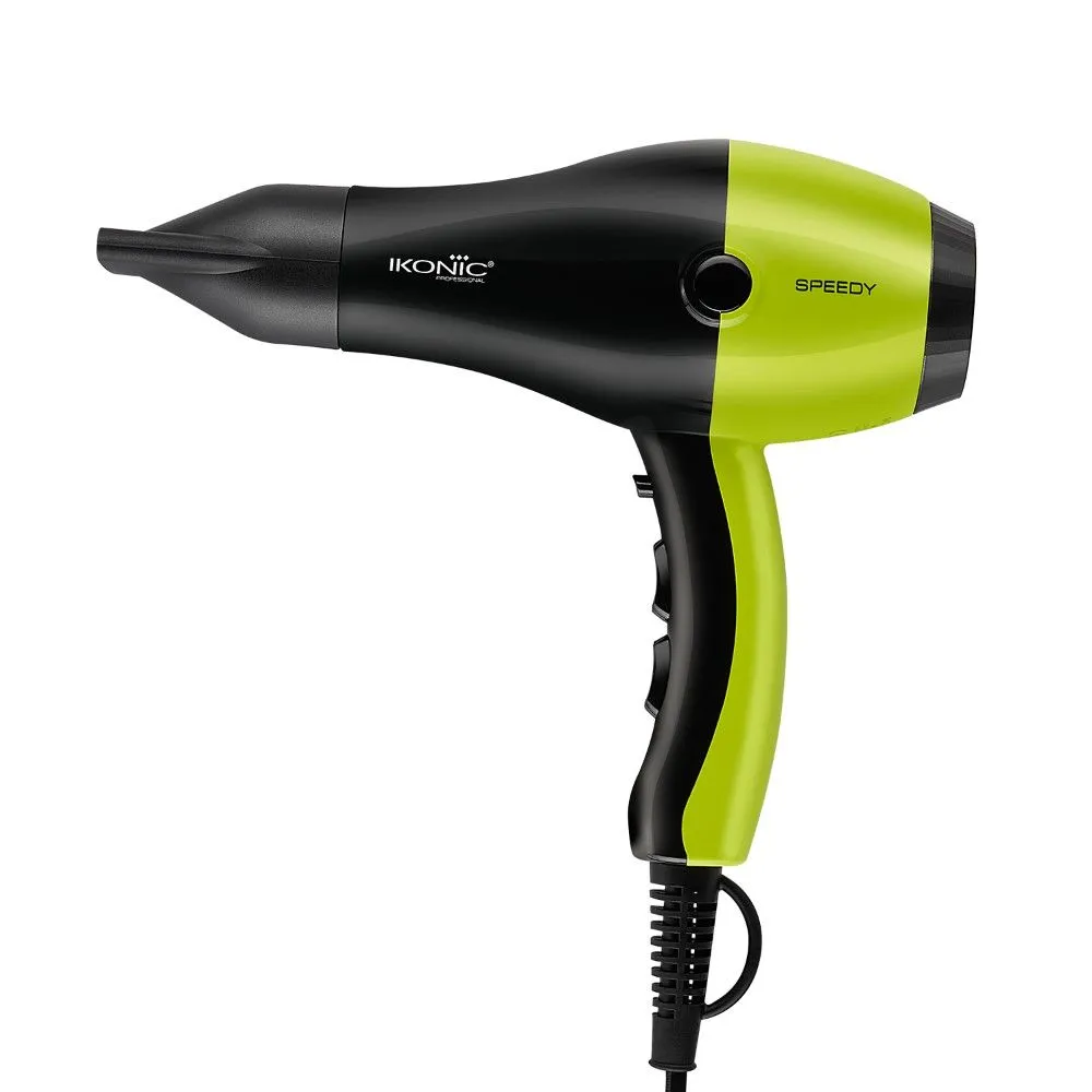 Ikonic Professional Speedy Hair Dryer - Black & Green