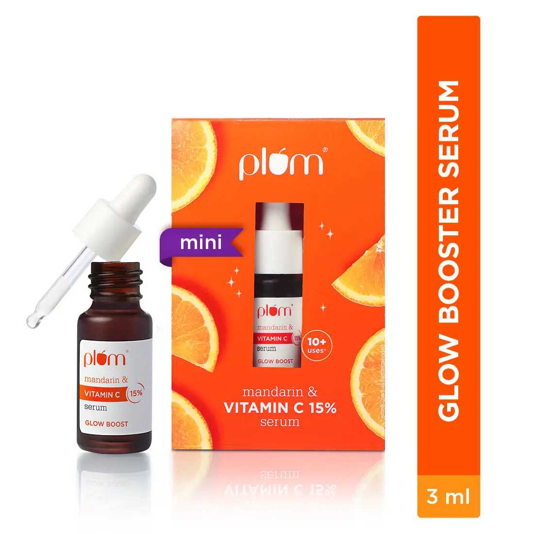 Plum Mandarin & Vitamin C 15% Serum|all skin type |not advised hypersensitive skin|3ml  