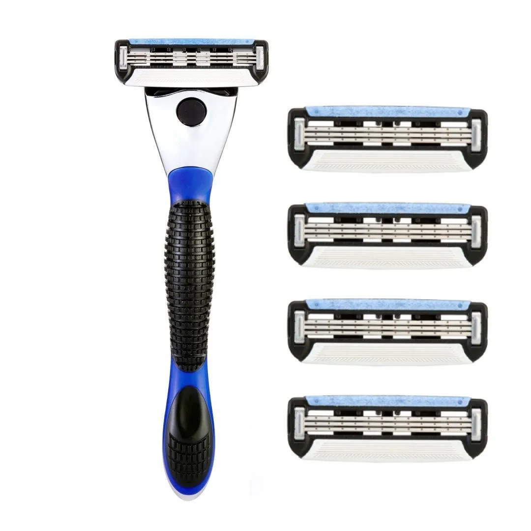 Spruce Shave Club 3X Shave Set (1 Razor + 4 Cartridges)