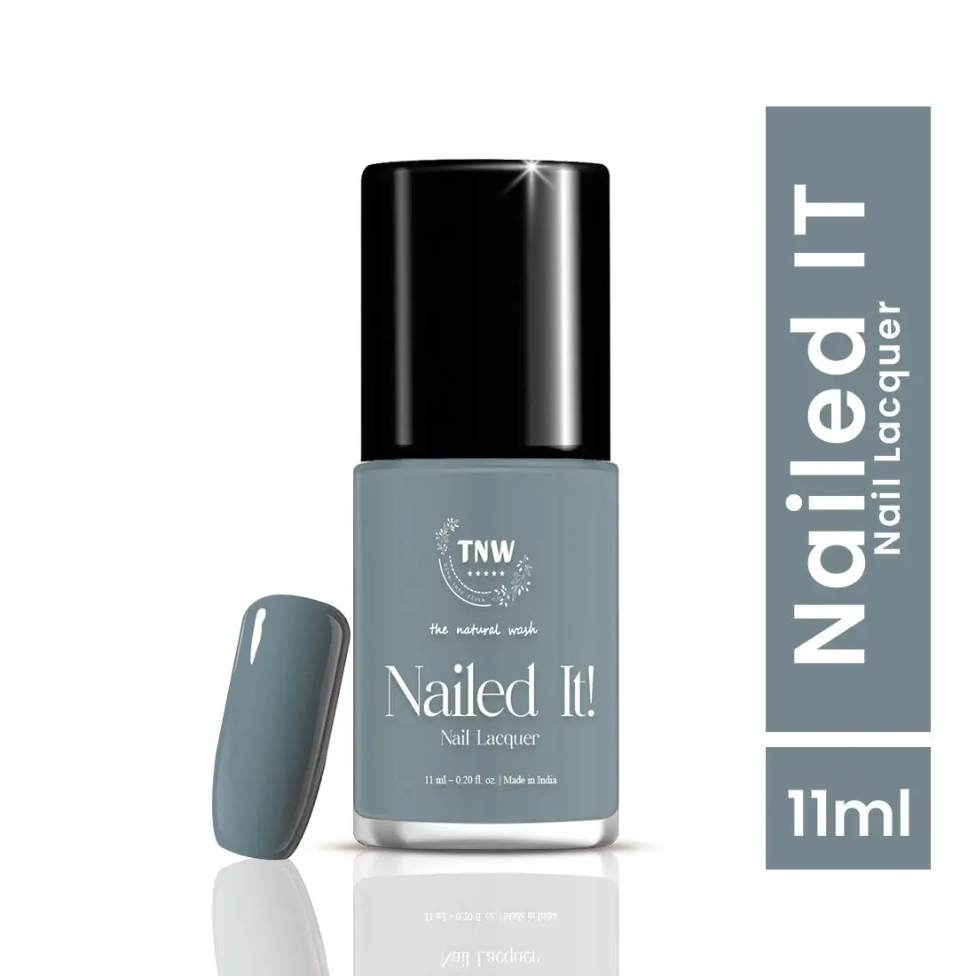 TNW -The Natural Wash Nailed It! - 10: Moonlight Gin | Nail Polish | Chip Resistant | Pigmented | Long Lasting | Quick Drying | 11ml