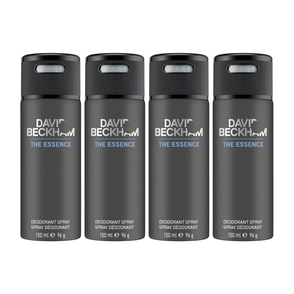 David Beckham The Essence Deodorant Spray (Pack Of 4)