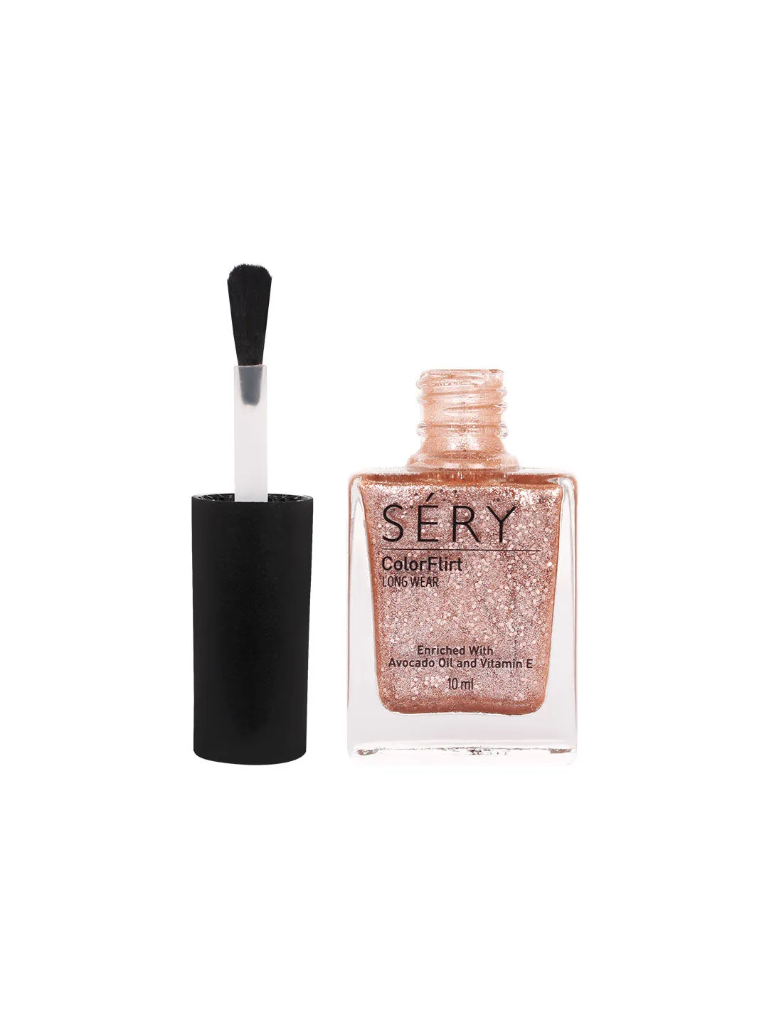 SERY Color Flirt Nail Enamel Party Rose Gold