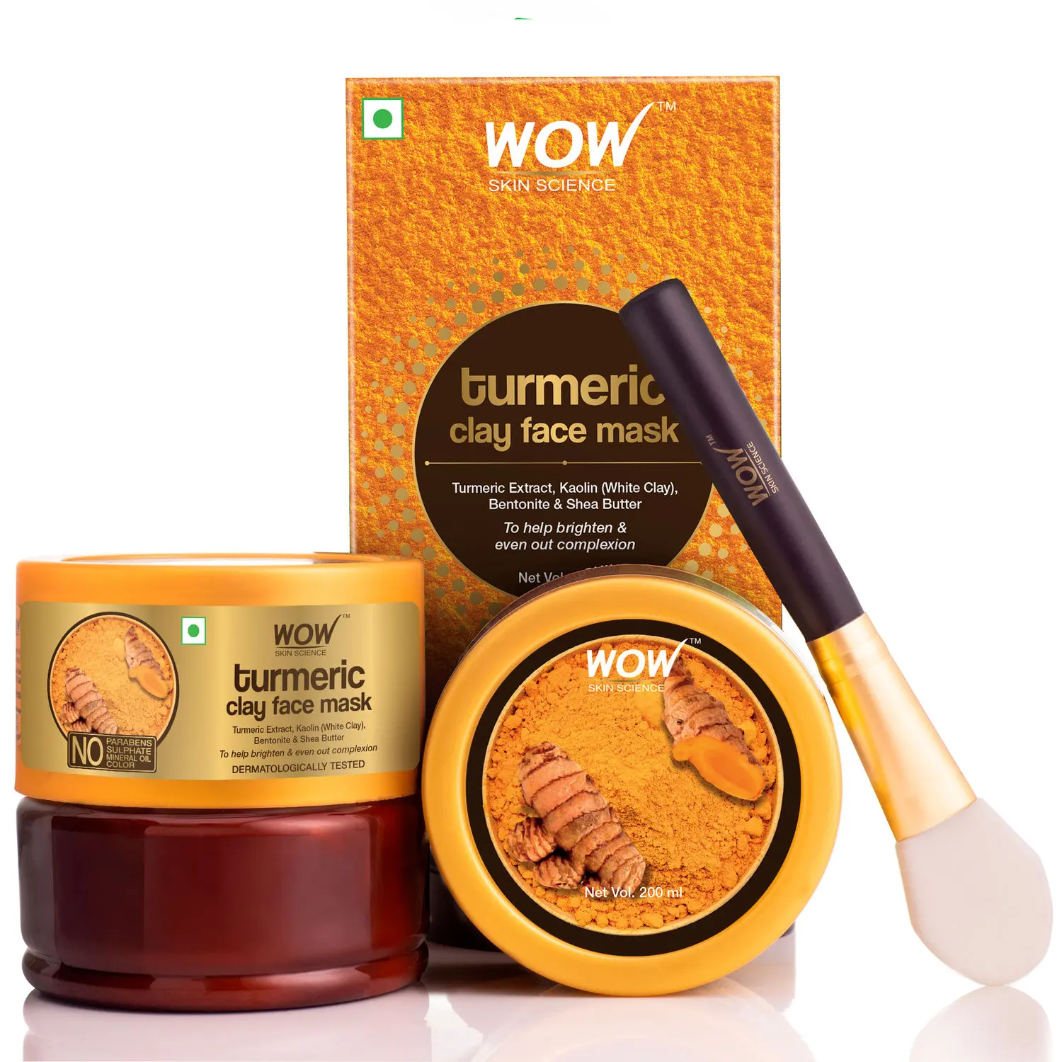 WOW Skin Science Turmeric Clay Face Mask (200 ml)