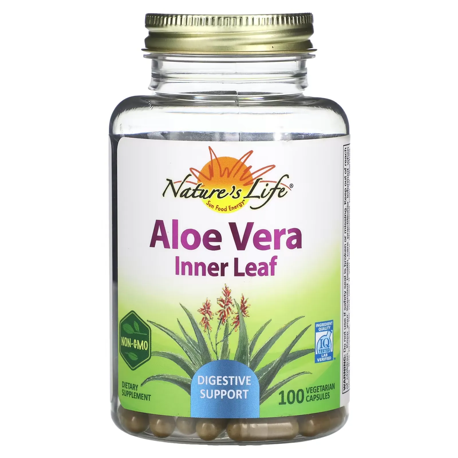 Aloe Vera, Inner Leaf, 100 Vegetarian Capsules