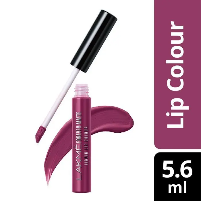 Lakme Forever Matte Liquid Lip Colour - Purple Pout (5.6 ml)