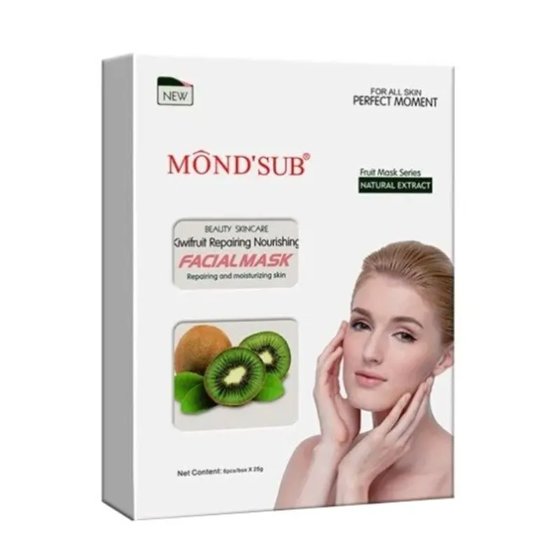 Mond'Sub Kiwifruit Repairing Nourishing Facial Mask (Pack Of 2)