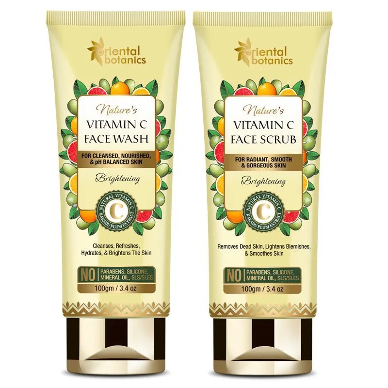 Oriental Botanics Nature's Vitamin C Face Wash + Face Scrub