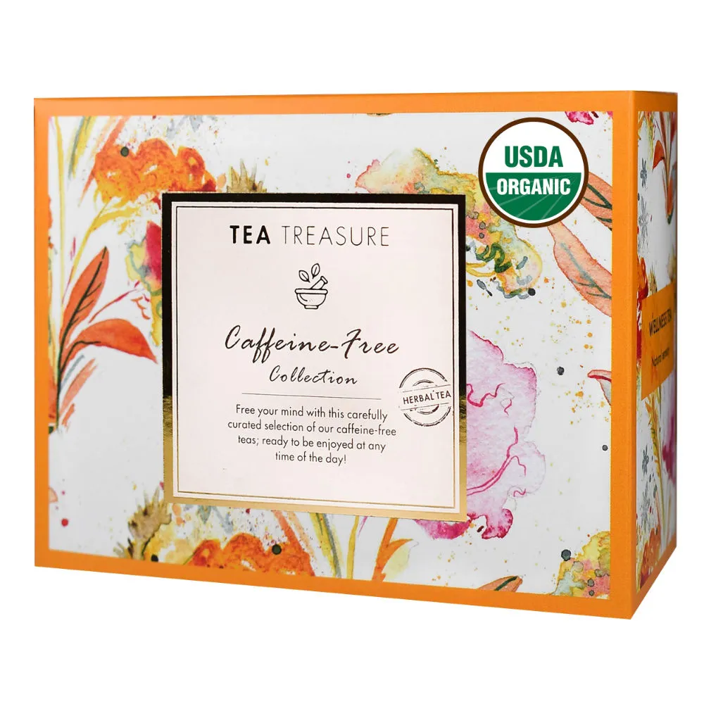 Tea Treasure Caffeine Free Pyramid Tea Bags Collection