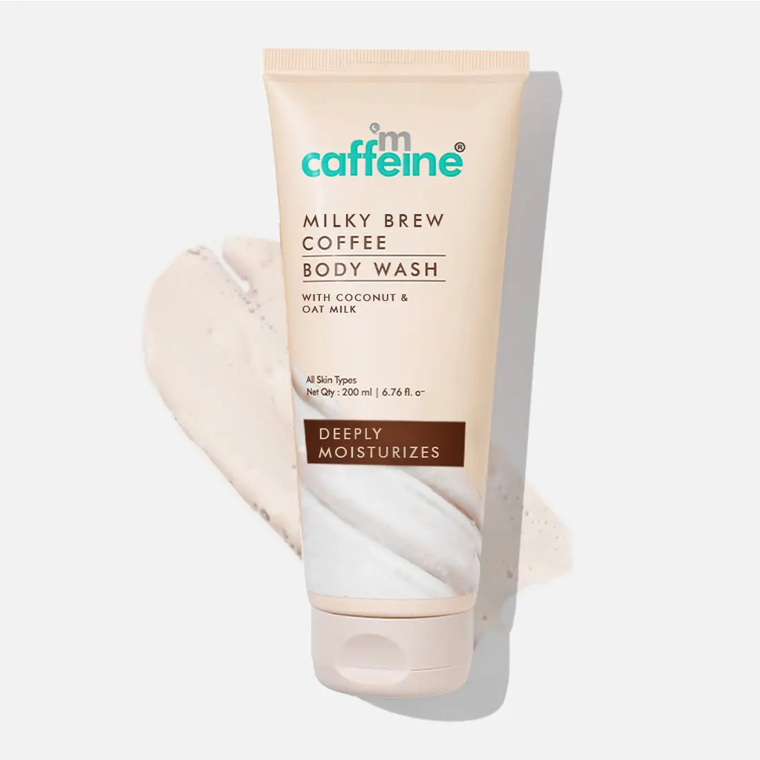 mCaffeine Milky Brew Coffee Body Wash Tube_200 ml