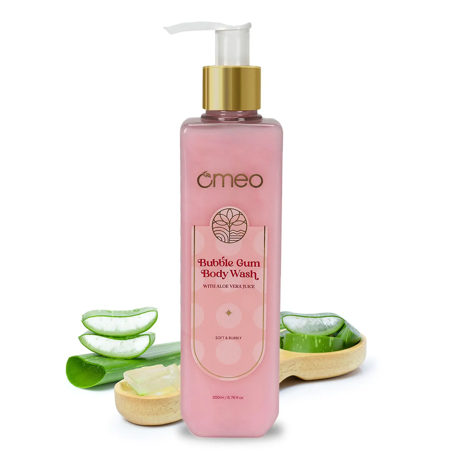 Omeo Bubble Gum Body Wash ,Shower Gel Enrich With Aloe Vera Juice Extract For Men & Women 200ml