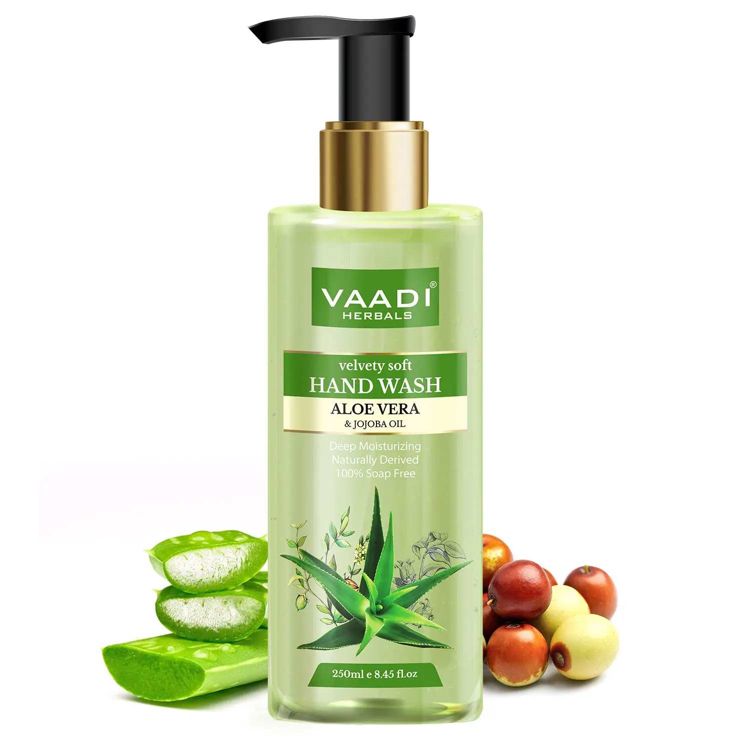 Vaadi Herbals Velvety Soft Aloe Vera & Jojoba Oil Hand Wash (250 ml)