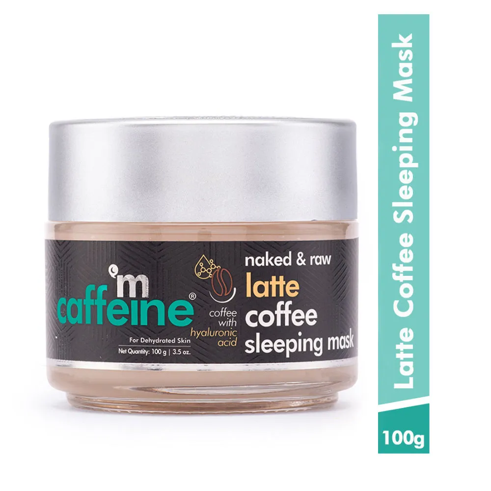 MCaffeine Latte Coffee Sleeping Face Mask - De-Stressing Face Pack With Hyaluronic Acid & Niacinamide