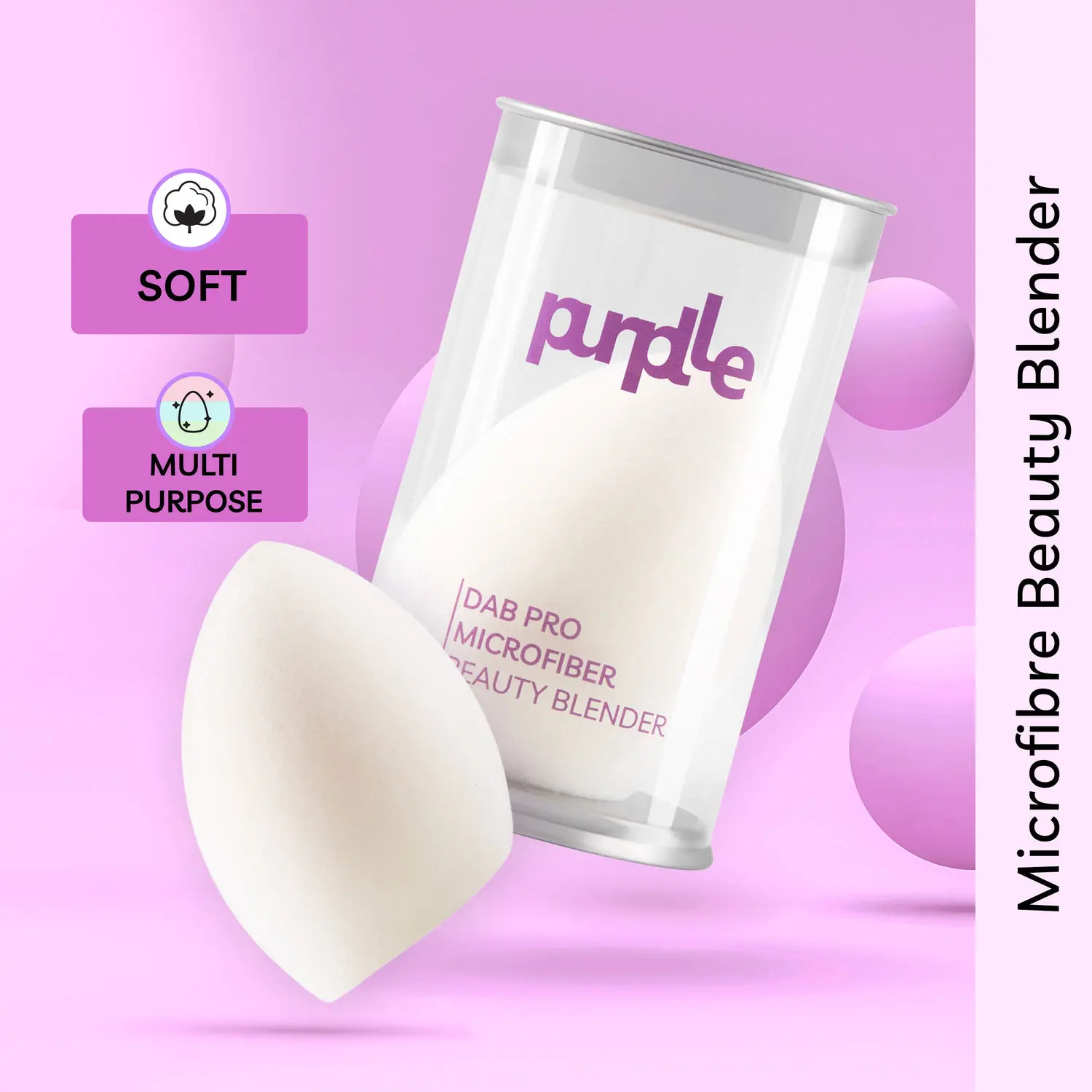 Purplle Dab Pro Microfiber Beauty Blender