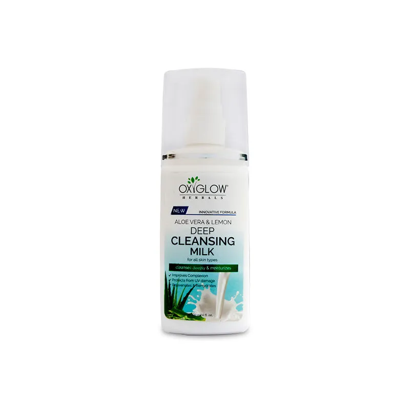 Oxyglow Herbals Aloe Vera And Lemon Deep Cleansing Milk