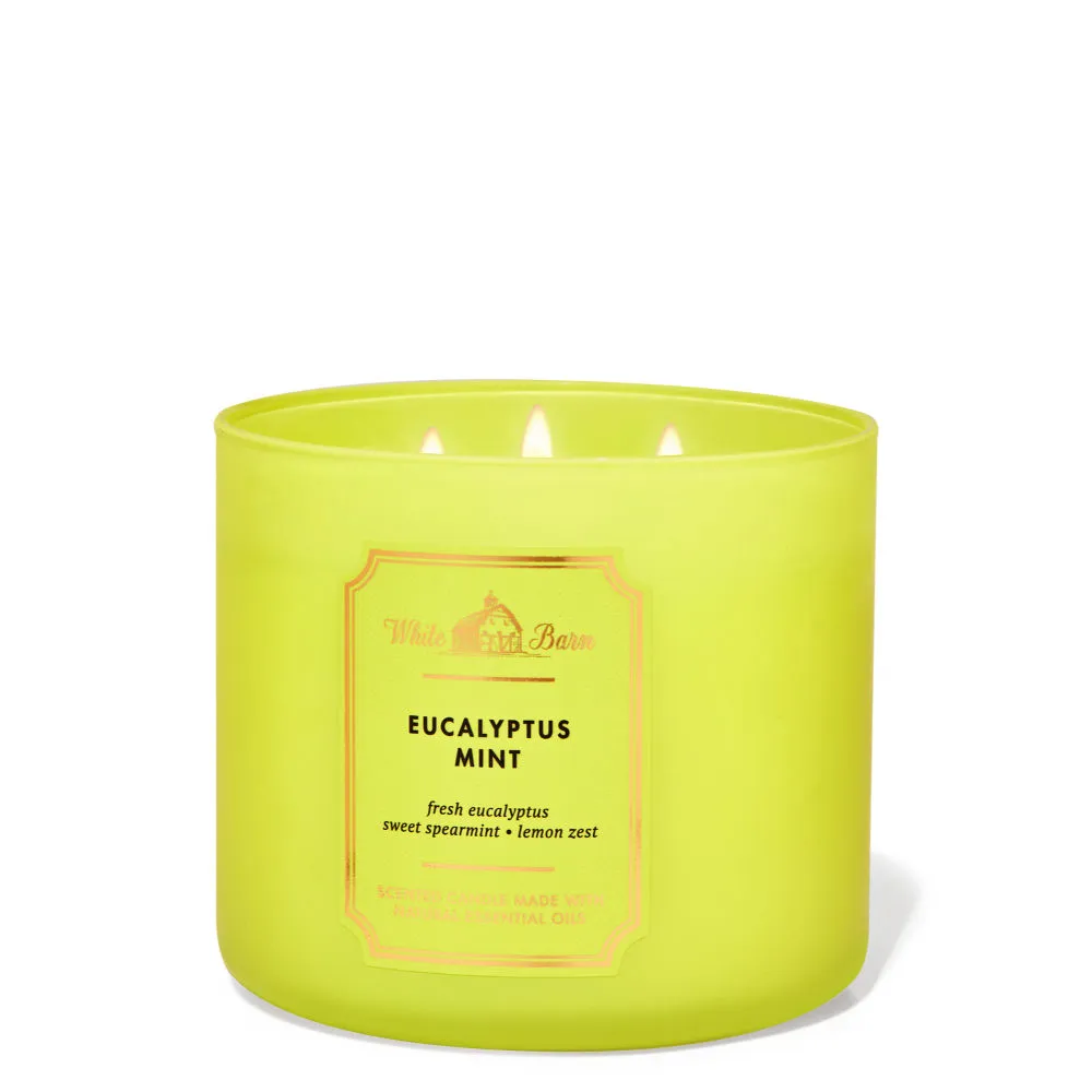 Bath & Body Works Eucalyptus Mint 3-Wick Candle