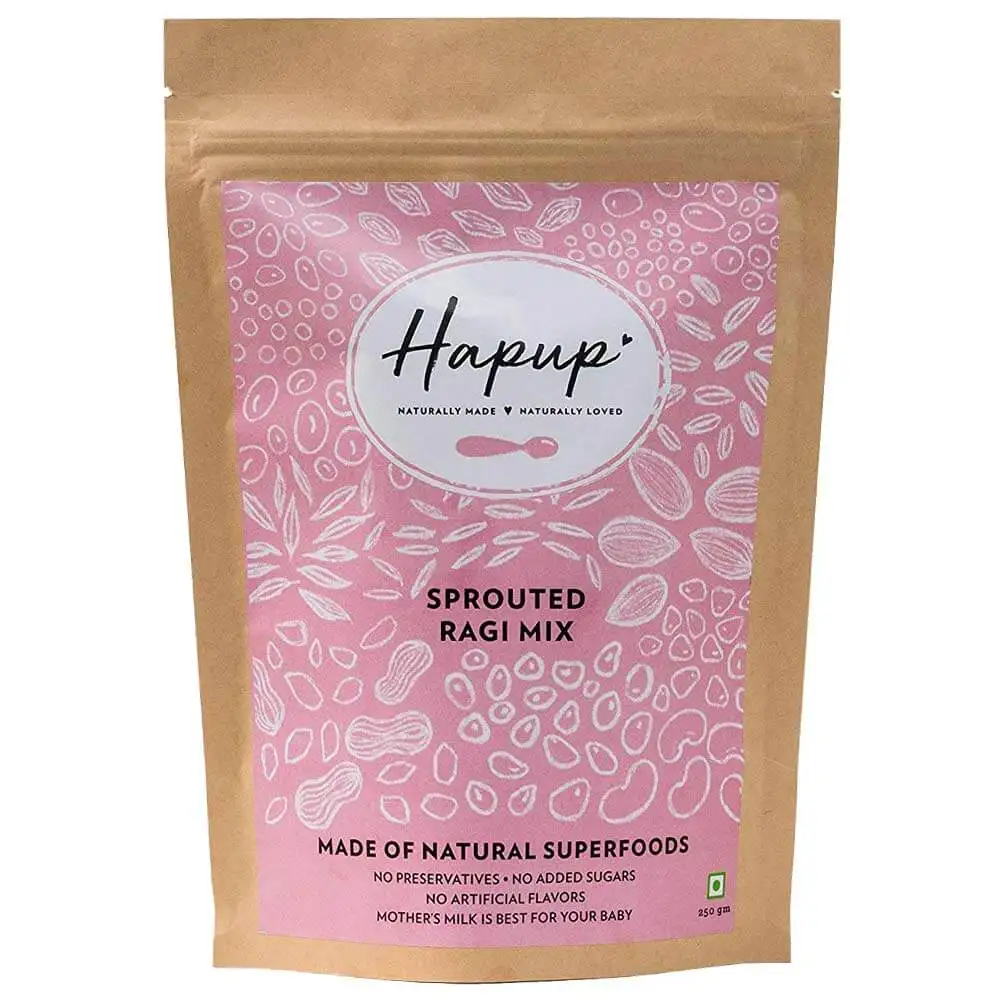 Hapup Sprouted Ragi Mix,  Unflavoured  0.250 kg