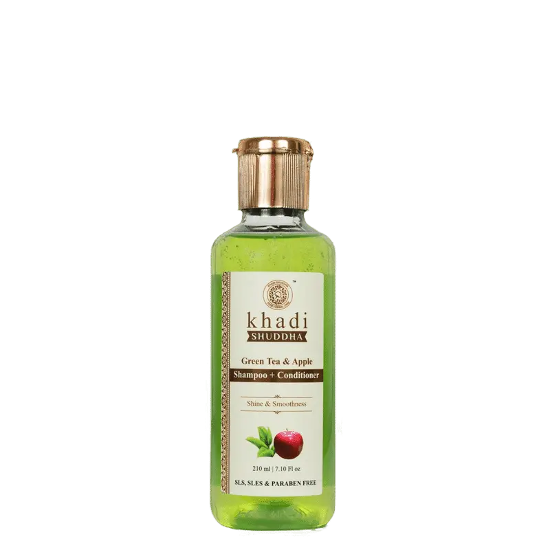 Khadi Shuddha Green Tea Apple Shampoo+Conditioner (210 ml)