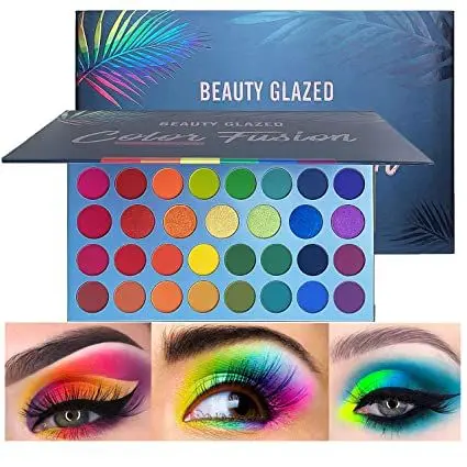 Beauty Glazed Rainbow Colors Fusion Eyeshadow Palette