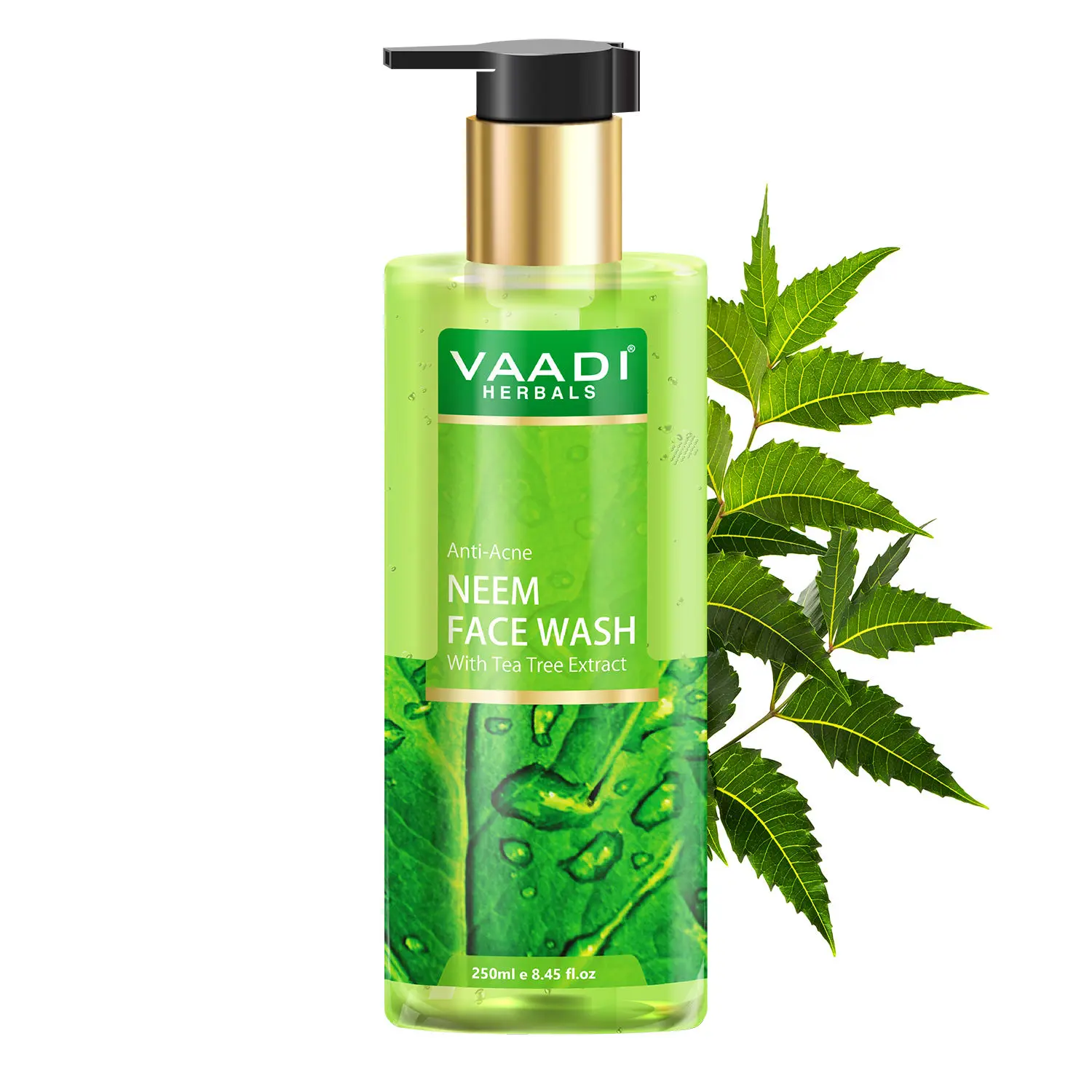 Vaadi Herbals Anti-Acne Neem Face Wash with Tea Tree Extract (250 ml)