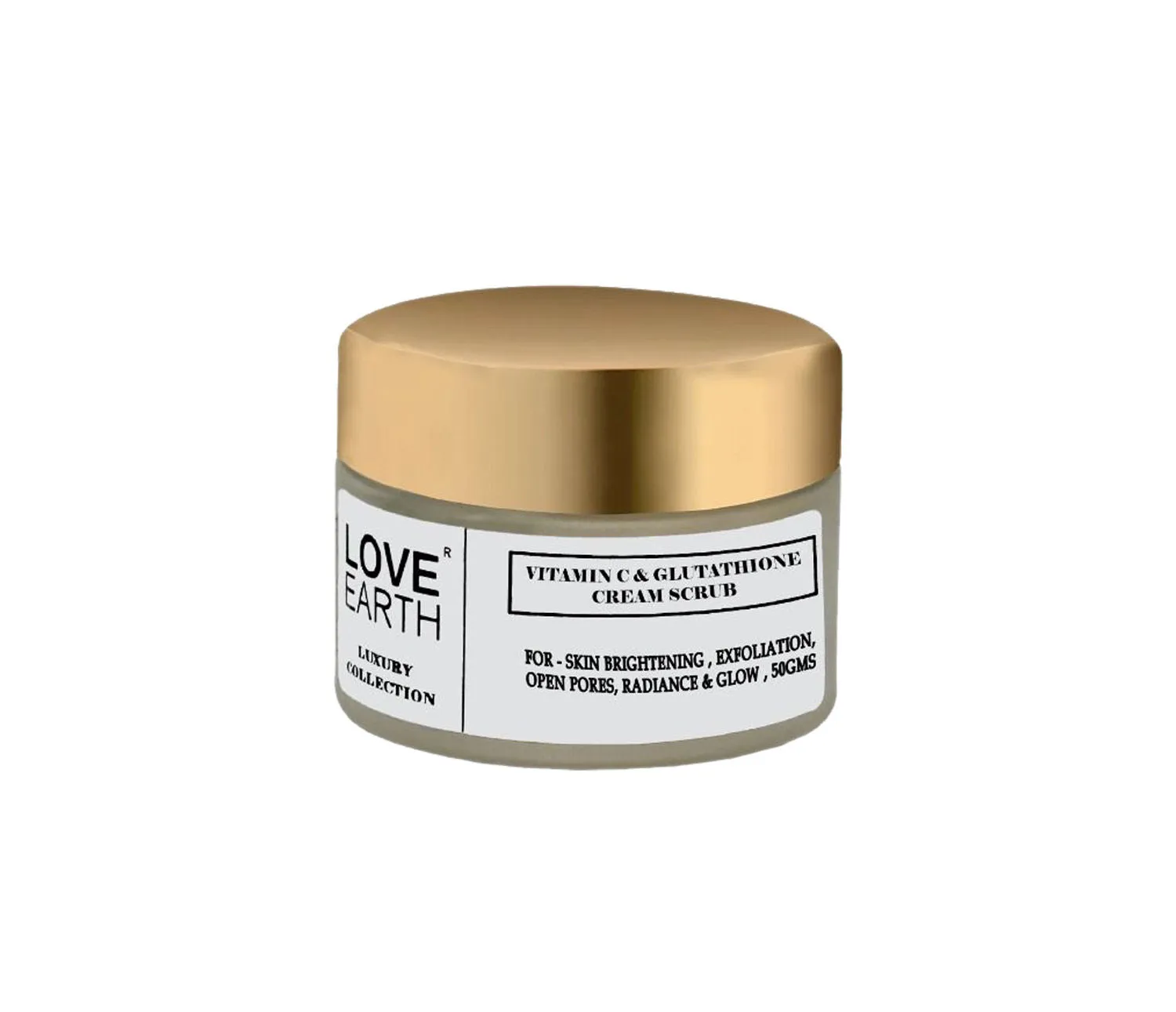 Love Earth Vitamin C and Glutathione Face Scrub with Vitamin C for Skin Exfoilation & Hydration