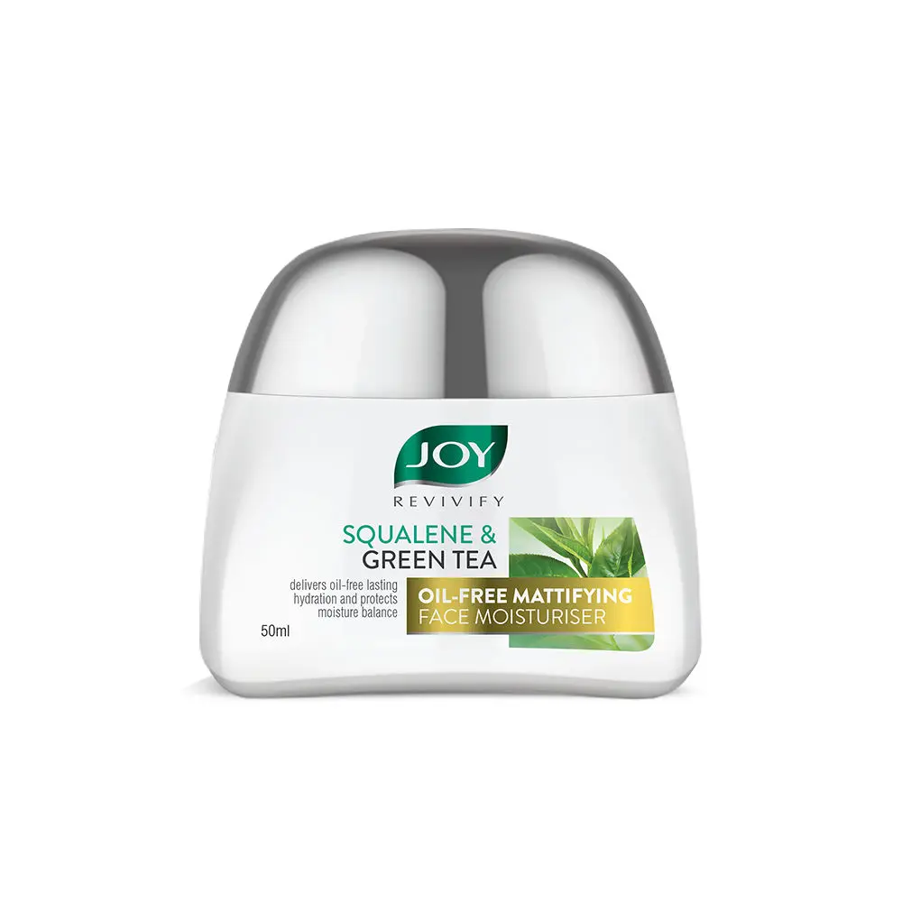 Joy Revivify Squalene & Green Tea Oil-Free Mattifying Face Moisturizer (50 ml)