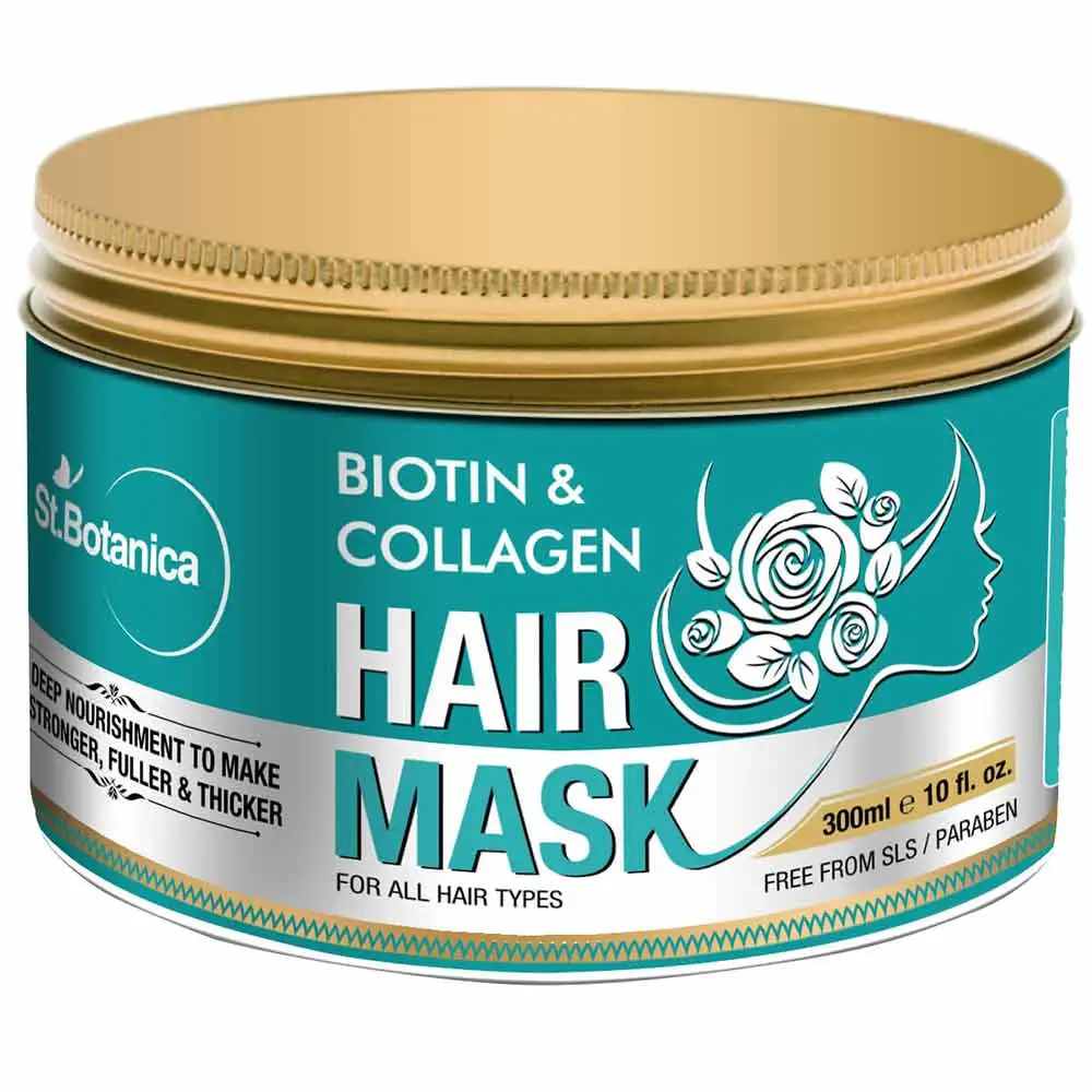 St.Botanica Biotin & Collagen Hair Mask,  300 ml  for All Hair Types