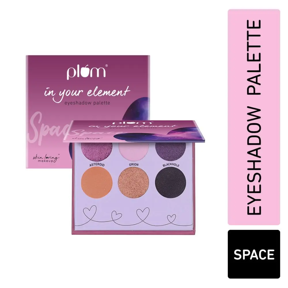 Plum In Your Element Eyeshadow Palette | Super Pigmented | Easy to Blend | 6-in-1 Palette | 05 Space