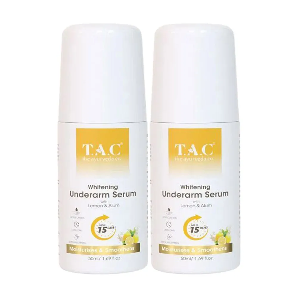 TAC - The Ayurveda Co. Lemon Roll-On With Aloe Vera Pack Of 2