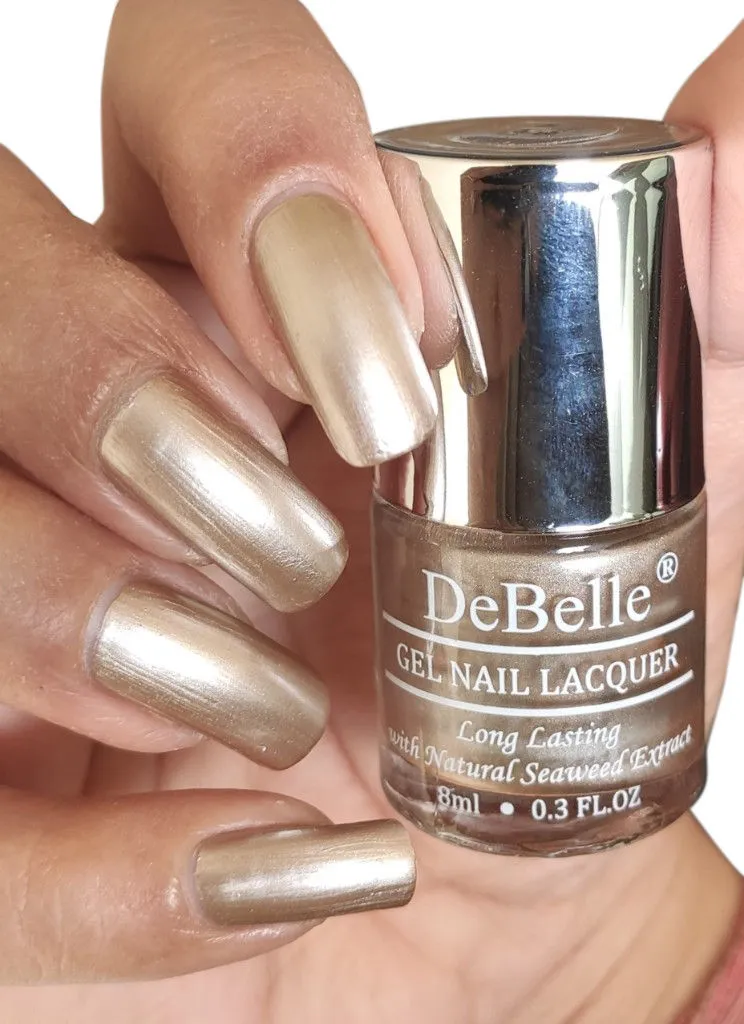 DeBelle Gel Nail Polish - Chrome Beige (Metallic Beige)