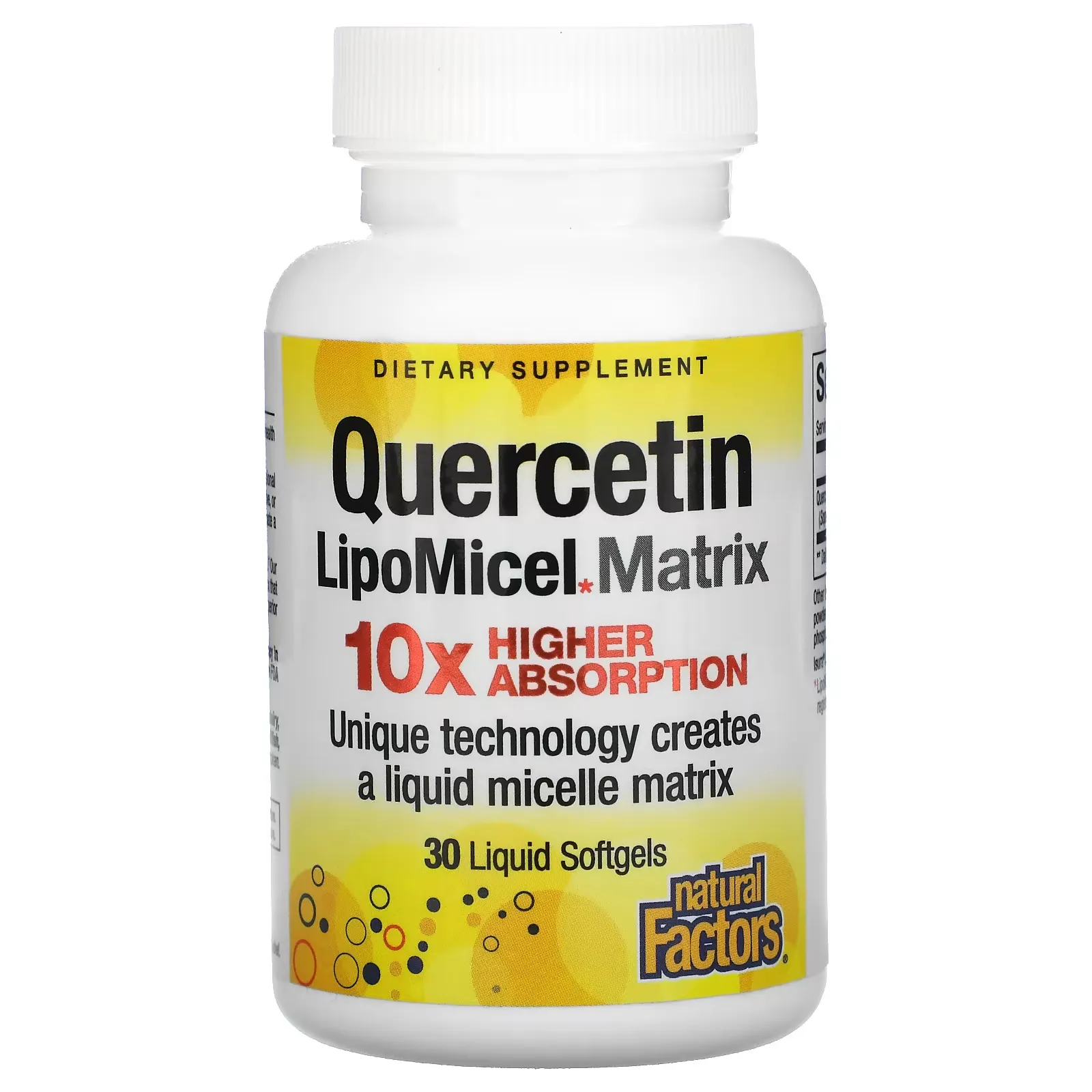 Quercetin LipoMicel Matrix, 30 Liquid Softgels