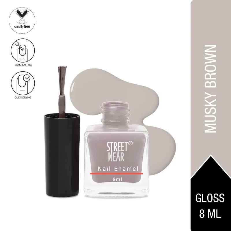 Street Wear Nail Enamel - Musky Brown