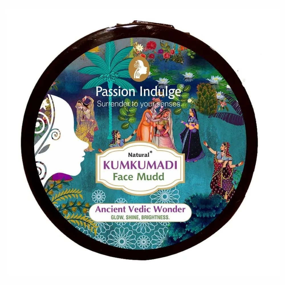 Passion Indulge Kumkumadi Natural Face Mudd Pack Glowing- shine and Brightness