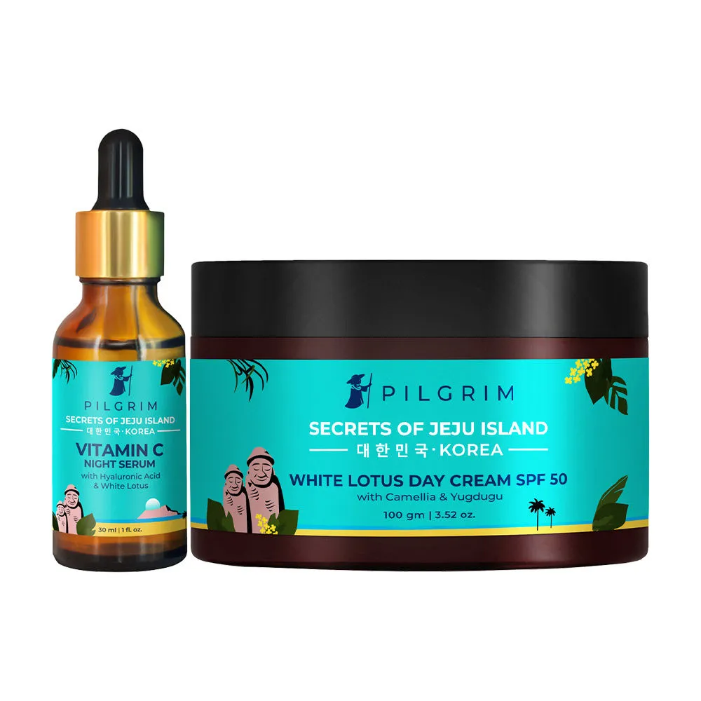 Pilgrim White Lotus & Vitamin C Infused Day Repair Combo