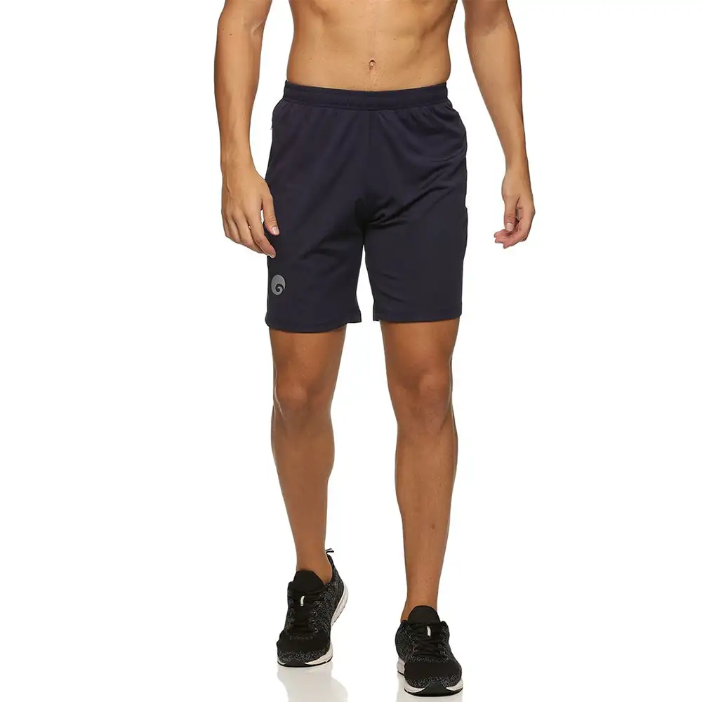 Omtex Elite Casual Sports Shorts for Men,  Large  Navy Blue