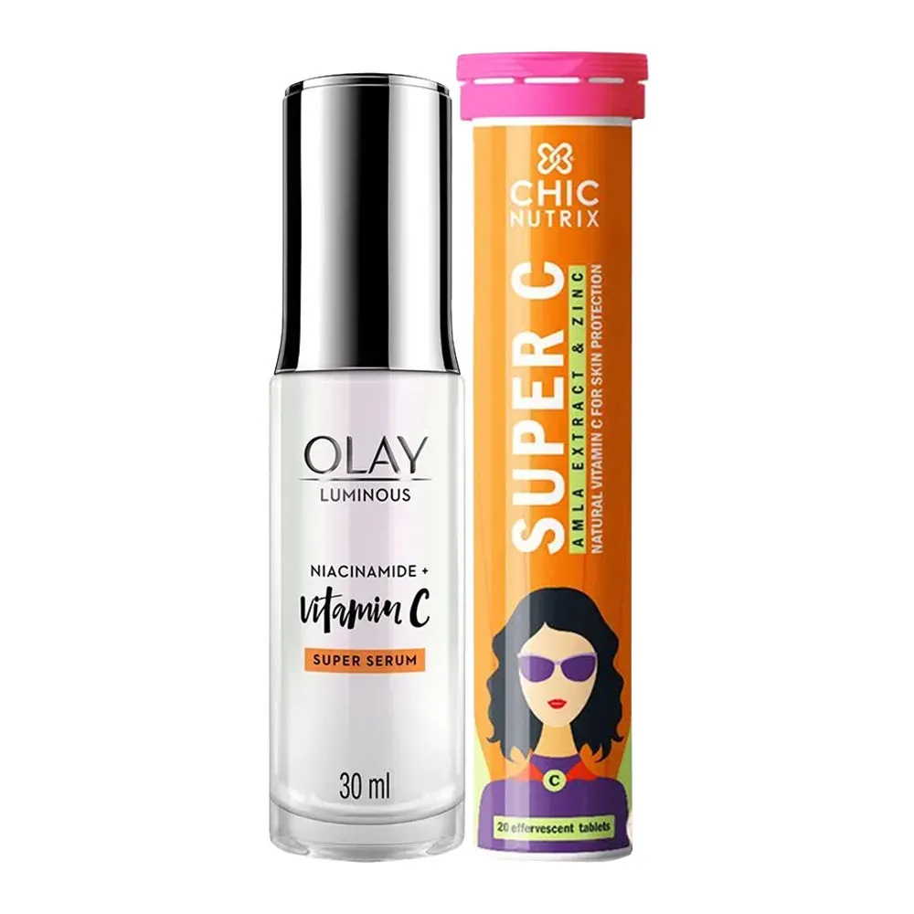 Olay Vitamin C Nutraceutical Radiant Skin Combo Chicnutrix & Olay Serum