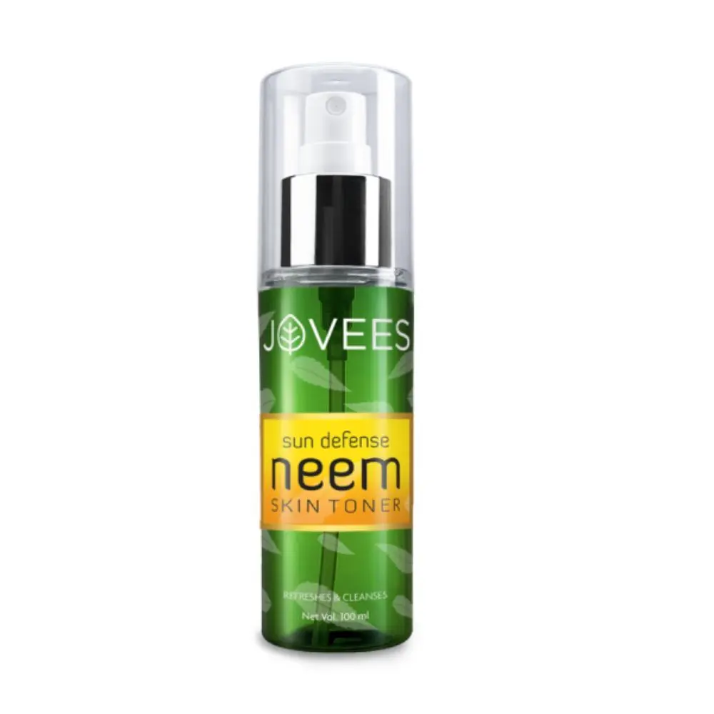 Jovees Herbal Neem Skin Toner | Sun Protection, Tightens Pores, Glowing Skin | 100% Natural | Paraben and Alcohol Free | For All Skin Types | 100ML