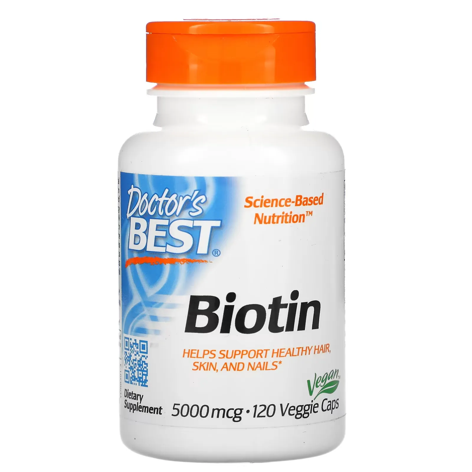 Biotin, 5,000 mcg,  120 Veggie Caps