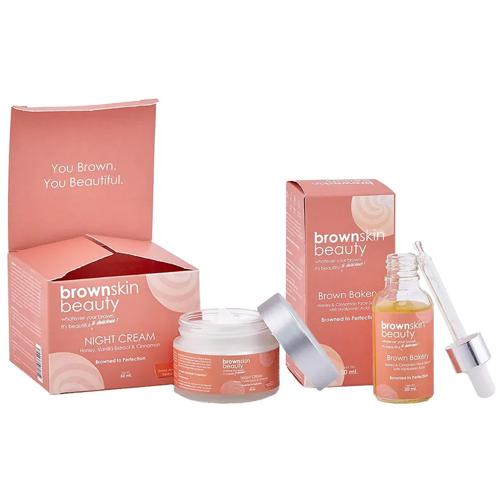 BrownSkin Beauty Bakery Face Serum & Night Cream Combo