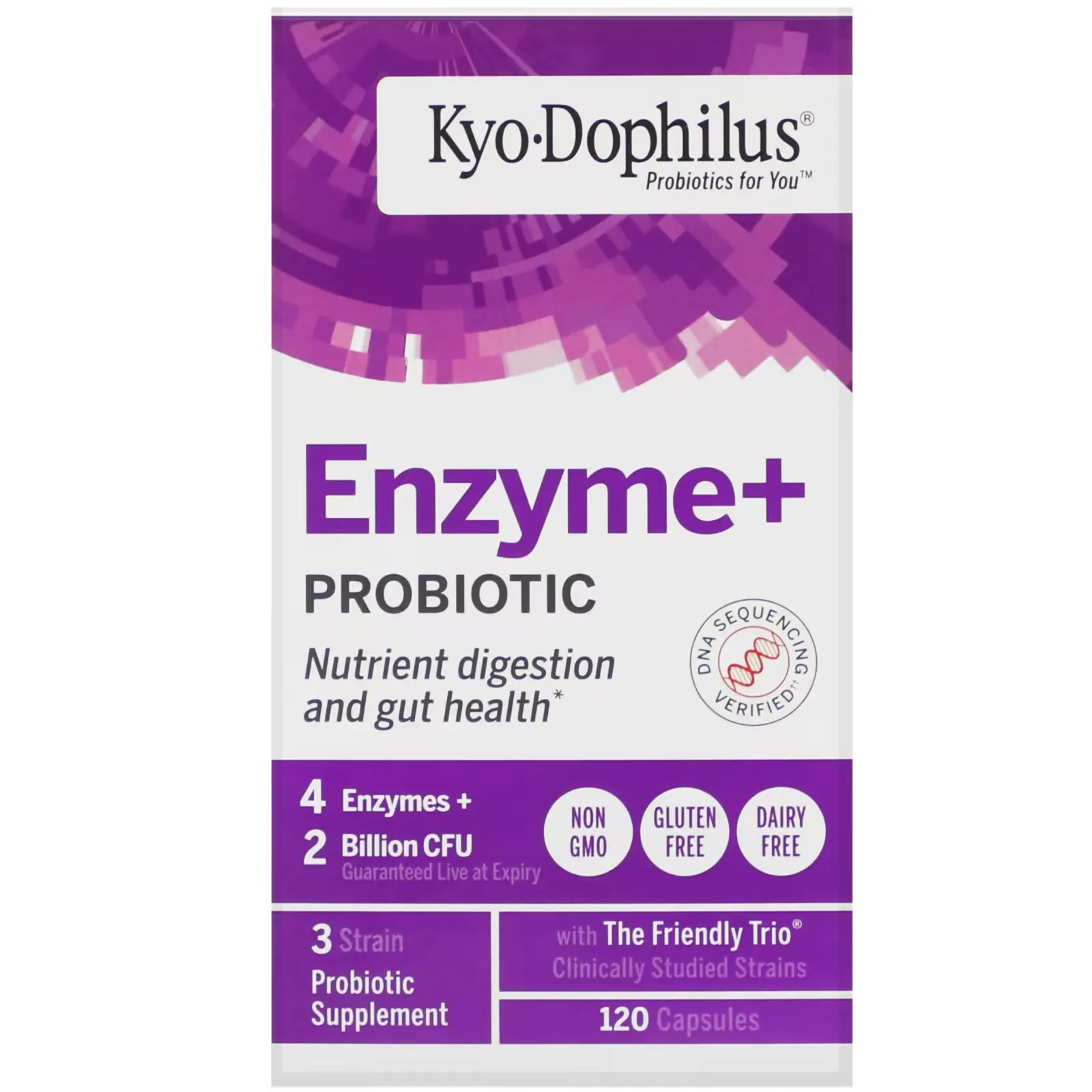 Kyo-Dophilus, Enzyme+ Probiotic, 2 Billion CFU, 120 Capsules