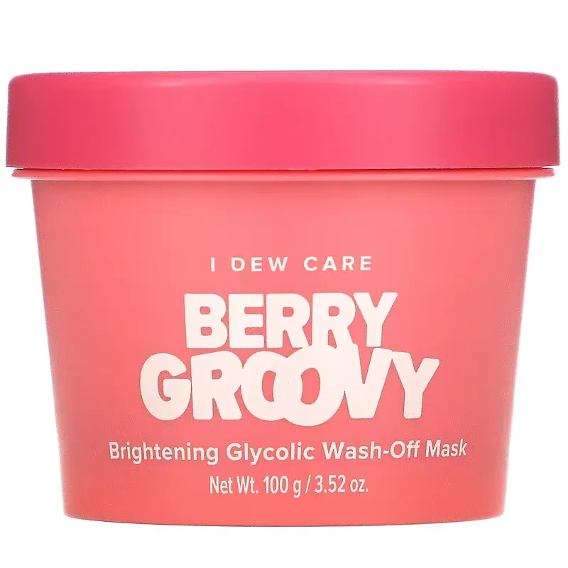 Berry Groovy, Brightening Glycolic Wash-Off Beauty Mask, 3.52 oz (100 g)