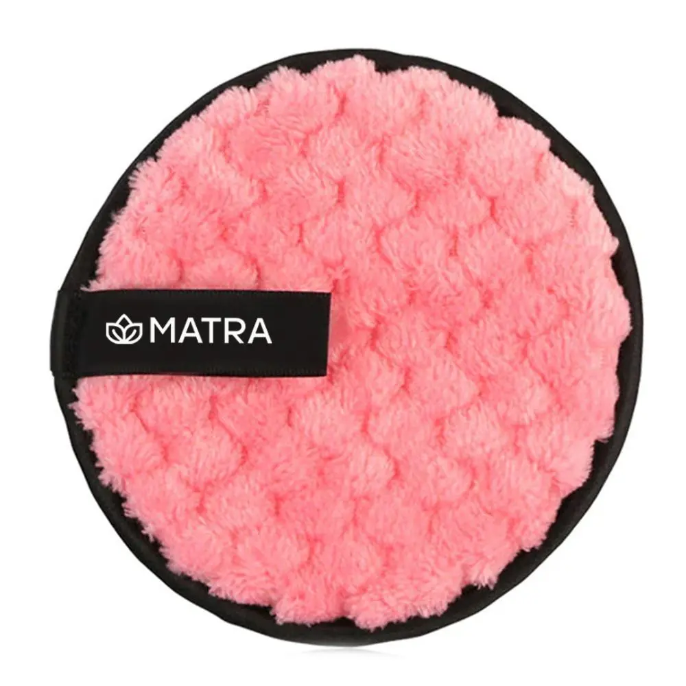 MATRA Reusable Makeup Remover Cleansing Pad - Double-sided Soft Microfibre Facial Cleansing Puff