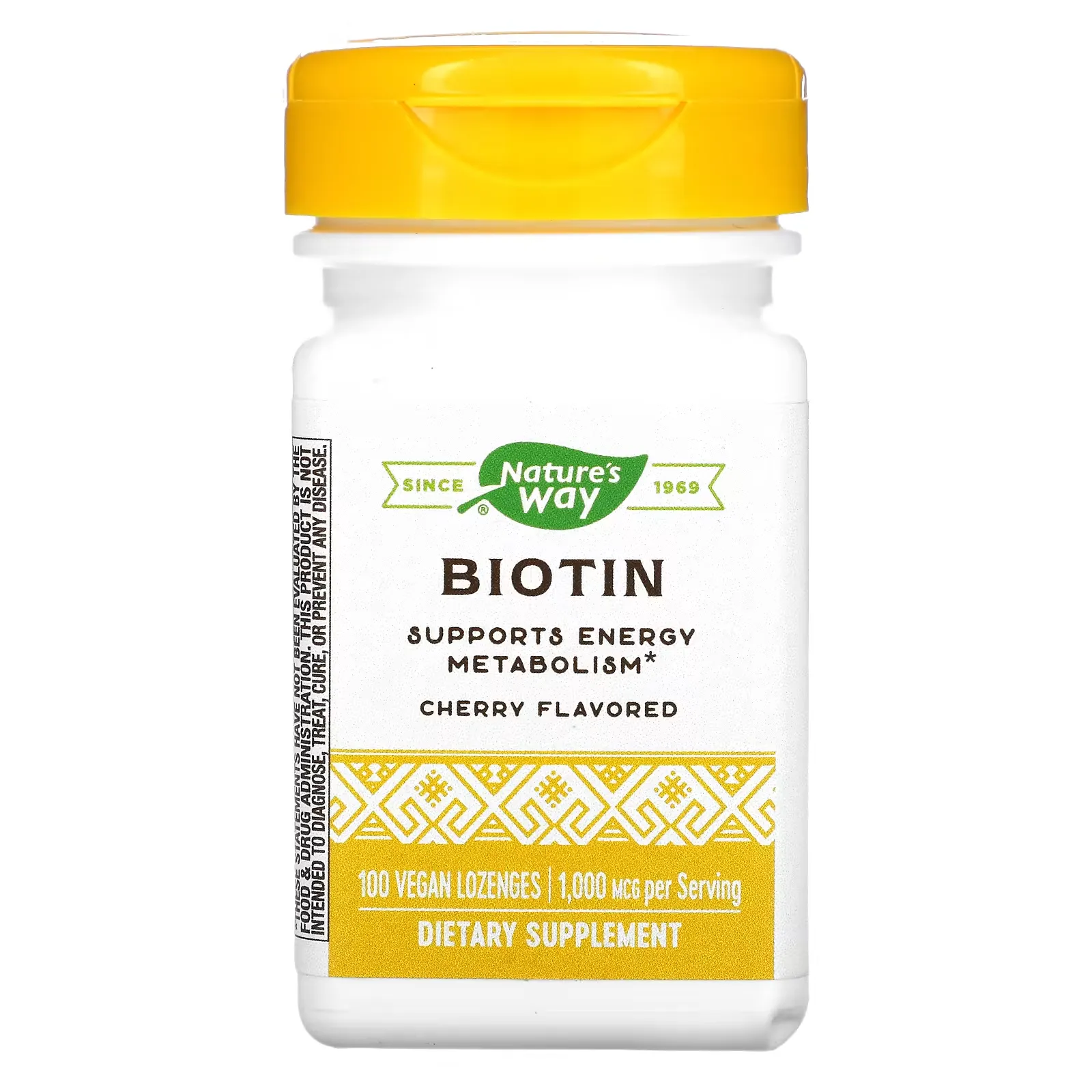 Biotin, Cherry, 1,000 mcg, 100 Vegan Lozenges