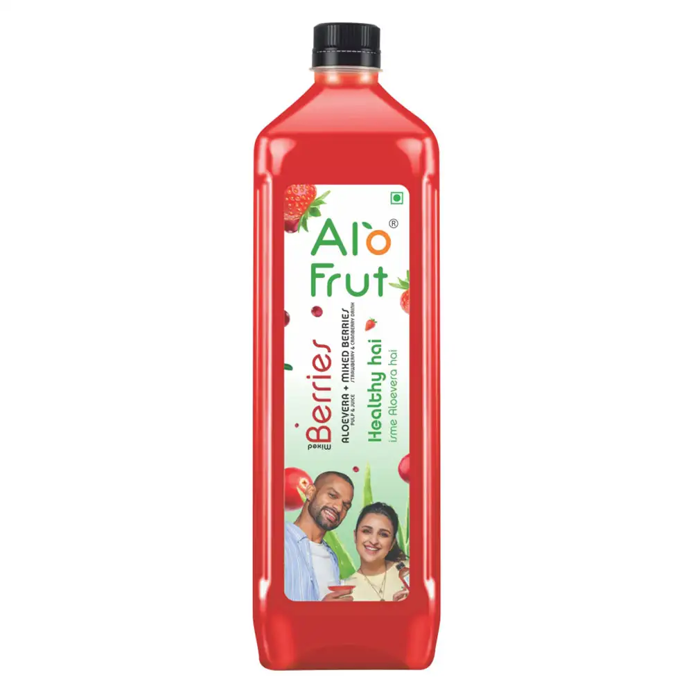 Alo Frut Berries Aloevera Juice,  1 L  Berries (Pack of 12)