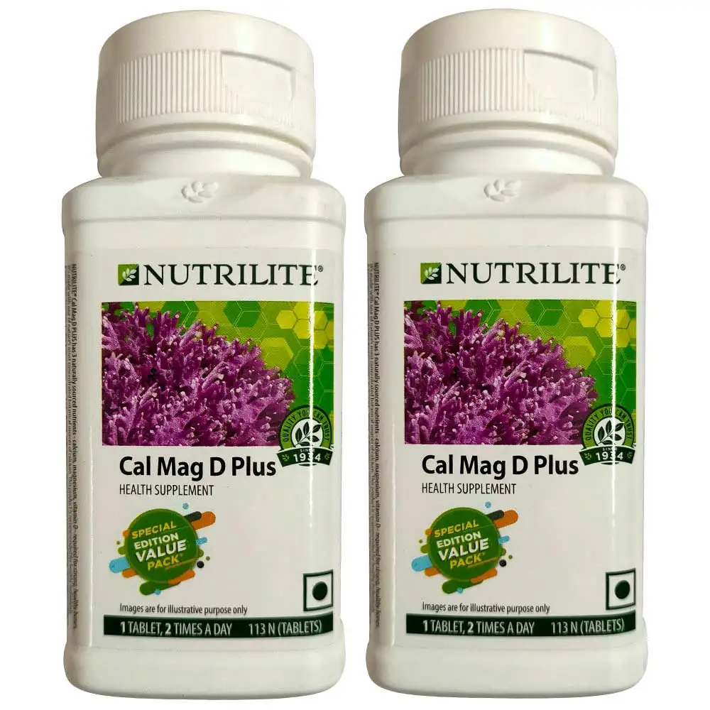 Amway Nutrilite Cal Mag D Plus - Pack of 2,  113 tablet(s)  Unflavoured