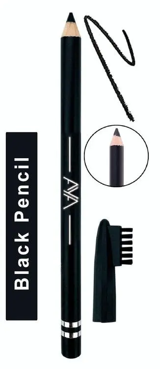 AYA Waterproof Eyebrow Pencil With Brush (Black)