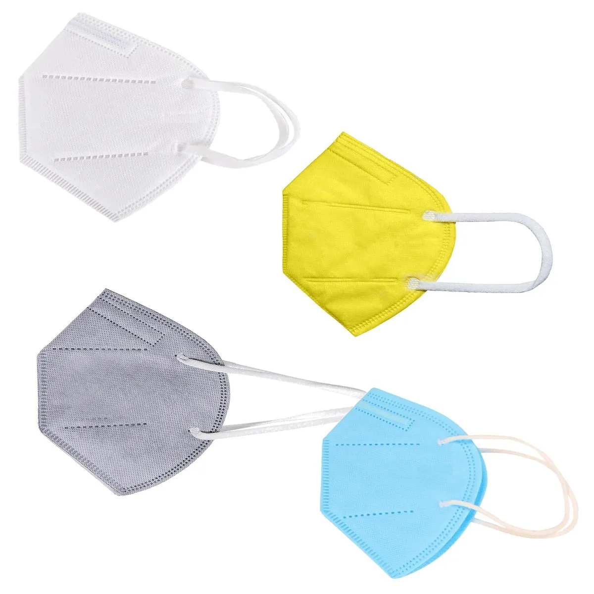 Fabula Pack of 4 Kn95/N95 Anti-Pollution Reusable 5-Layer Mask