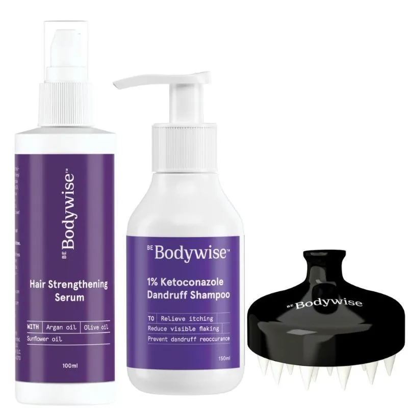 Be Bodywise Dandruff Control Kit (Massager + ADS + Conditioner)