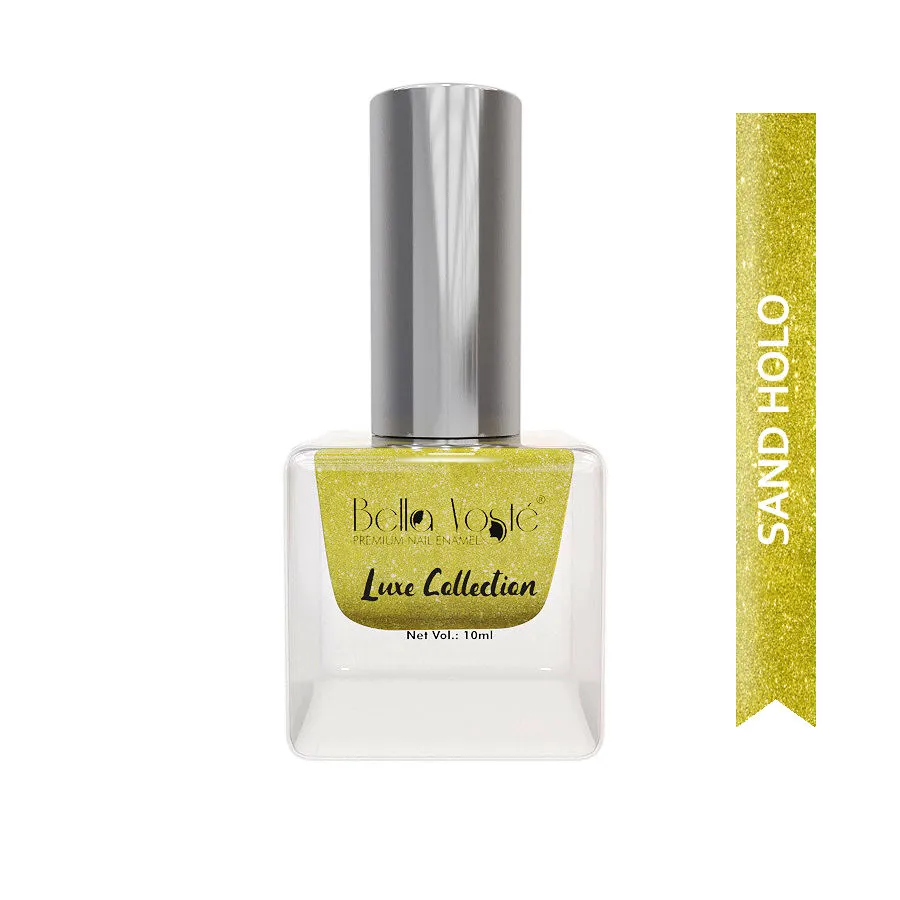 Bella Voste Sand Holographic Nail Paint - Chartreuse 406