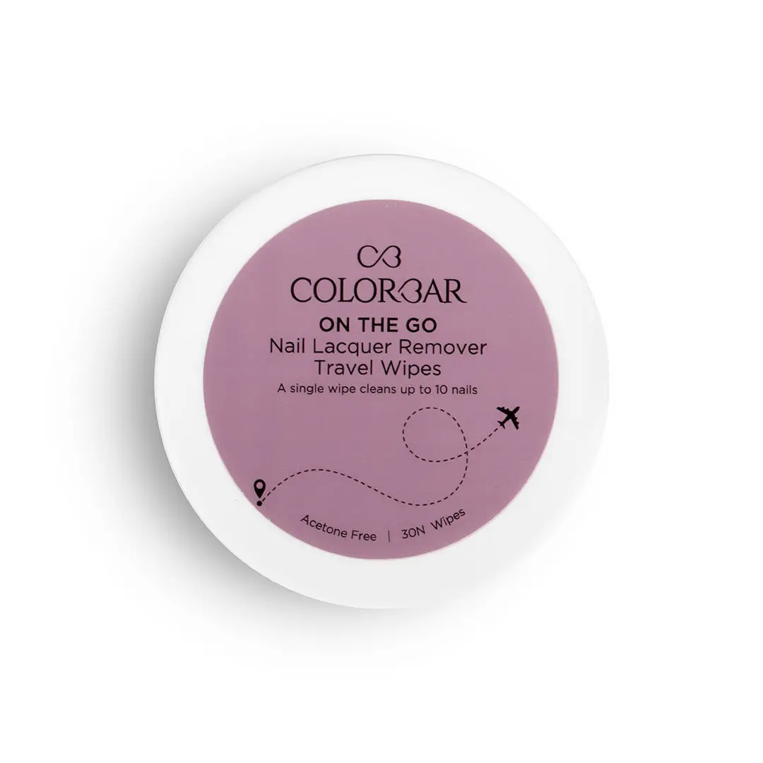 Colorbar On The Go Nail Lacquer Remover Wipes Rainbow Bouquet